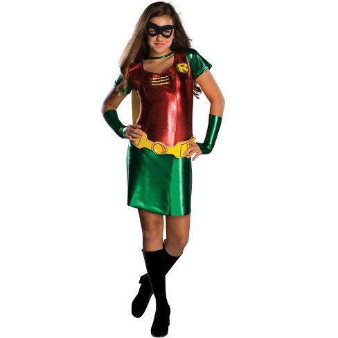 Dc Comics Robin Girl Tween Costume, Small : Target