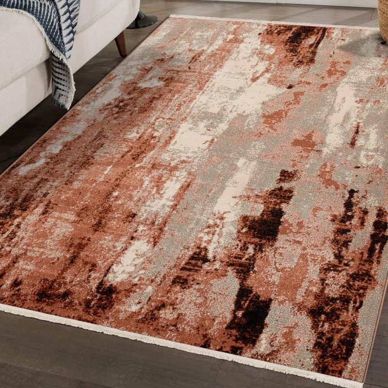 Luxe Weavers Abstract Modern Fringe Area Rug, 1 of 10