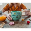 Silver Buffalo Disney Winnie the Pooh Allover Icons 20-Ounce Ramen Bowl and Chopstick Set - 3 of 4