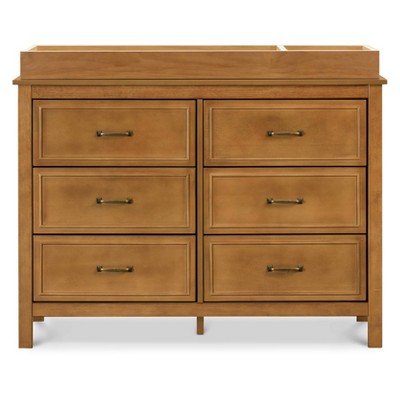 Chestnut Double Nursery Dresser with Classic Metal Pulls