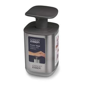 Joseph Joseph Presto Steel Hygienic Soap Dispenser - Gray