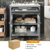 ORRD 30" Gray Bathroom Vanity with Ceramic Sink, Adjustable Shelf, Tip-Out Tray & Soft-Close Doors - 3 of 4