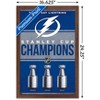 Trends International NHL Tampa Bay Lightning - Champions 23 Framed Wall Poster Prints - 3 of 4