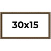 PosterPalooza | Panoramic Sculpted Gold Picture Frame - UV Acrylic, Foam Board Backing, Hanging Hardware - 2 of 4