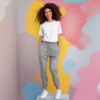 Dalix Sorcerer Frog Embroidered Jogger Pant Soft Fleece Relaxed Fit Lounge Womens - 4 of 4