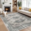 Living room washable area carpet, soft retro bedroom carpet, classic retro foldable low fluff indoor carpet - 2 of 4