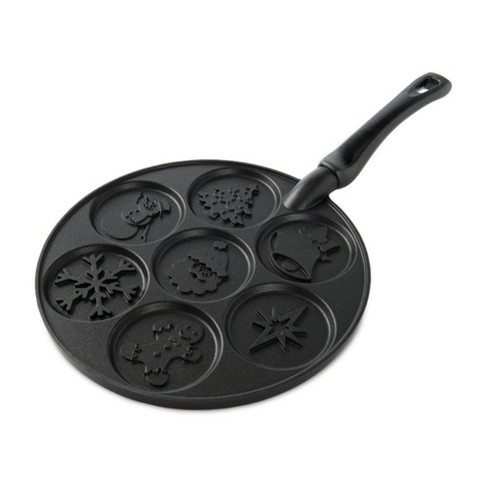  Nordic Ware Holiday Pancake Pan, Black 0.6 cup: Home & Kitchen