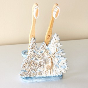 The Lakeside Collection Winter Wonderland Bathroom Collection - Toothbrush Holder - 1 of 2