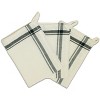 Aunt Martha's Stitch 'Em Up Retro Stripe Towels 18"X28" 3/Pk-Forest Green Stripe - 2 of 2