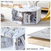 GlasFlength Coffee Table, Modern Hexagonal Coffee Table with Storage Space, Suitable for Living Room, Study Room, Bedroom, White, 31.5"*27"*14" - 2 of 4