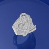 Ross-Simons 1.40 ct. t.w. Diamond Heart Ring in Sterling Silver - 4 of 4