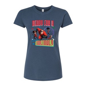 Women's - Disney - Ready For A Super Christmas Fitted Graphic T-Shirt - 1 of 3