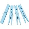 Juvale 100-Count Blue Wooden Clothes Pins 3.9" for Laundry & Decorate Photos/ Pictures/ Postcards, Clothespins for Baby Shower - 4 of 4