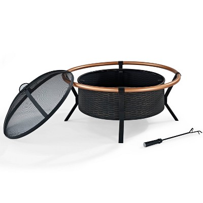 Yuma Fire Pit - Black - Crosley