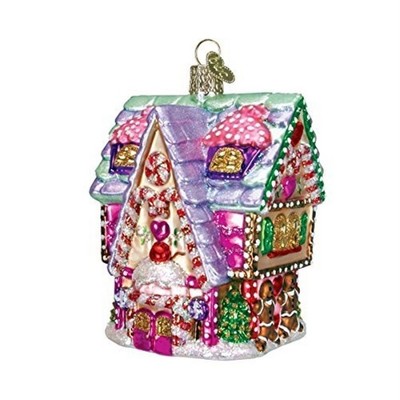 Old World Christmas Glass Blown Ornament for Christmas Tree, Cupcake Cottage