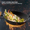 imarku 12.6 inch Fry Pans Nonstick, Cast Iron Wok with Detachable Handle, Easy Clean Nonstick Frying Pan, Compatible with All Cooktops - 3 of 4