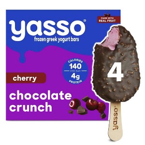 Yasso Frozen Greek Yogurt Cherry Chocolate Crunch - 10.6 fl oz/4ct - 1 of 4