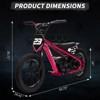 Dirt Bike for Kids, Motorcycle, 16 Inch Balance Bike for Ages 6-12,Christmas Gift - 4 of 4