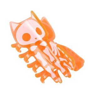 Unique Bargains Halloween Grungy Skeleton Cat Design Claw Clip 1 Pc - 1 of 4