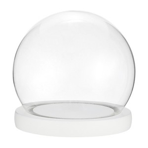 Unique Bargains High Borosilicate Glass Dustproof Decorative Tabletop Display Ball Bell Jar 1 Pcs - 1 of 4