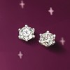 Ross-Simons 1.00 ct. t.w. Moissanite Stud Earrings in Sterling Silver - 4 of 4