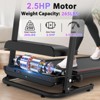2.5HP Foldable Electric Treadmill with Incline, 12KM/H Speed, Heart Rate Sensor, Bluetooth Music, Cup Holder for Home Gym Fitness - 3 of 4
