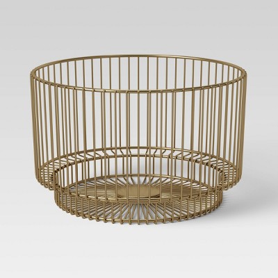 Large Metal Wire Basket Gold - Threshold™ : Target