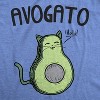 Mens Avogato Funny T shirt Avocado Cat Tee Cute Cat Face Graphic Novelty Humor - Crazy Dog Men's T Shirt - 2 of 4