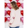 Women's Sequin Heart Sweater - JadyK - 3 of 4