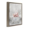 Stupell Industries Baby Piglets Bath Time Floating Frame Canvas Art, Brown, 25" x 25" - 2 of 4
