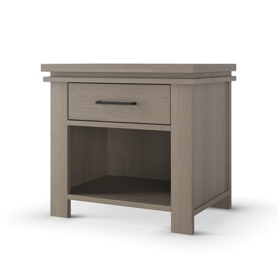 Child Craft Denman Nightstand with Drawer for Nursery or Bedroom, Large Storage Drawer, Made of Sturdy Pinewood, Non-Toxic, Baby Safe Finish