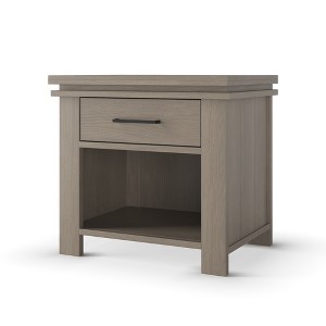 Child Craft Denman Nightstand with Drawer for Nursery or Bedroom, Large Storage Drawer, Made of Sturdy Pinewood, Non-Toxic, Baby Safe Finish - 1 of 4