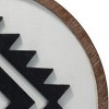 Multicolored Southwest Patterned Round Wall Décor  - Foreside Home & Garden - 2 of 4