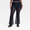 Women's Mid-Rise Flare Sheer Lace Pants - Wild Fable™ - 2 of 3
