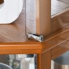 ?Vynxaria Elegant Corner Curio Cabinet with Mirrored Back & Adjustable Glass Shelves - 4 of 4