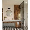 Progress Lighting Singleton 2-Light Vanity Fixture, Steel, Matte Black, Clear Glass Shades - 2 of 3