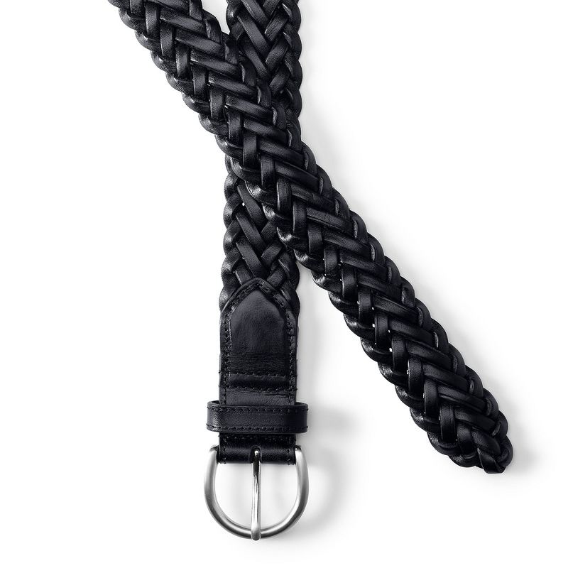 Lands' End Women's Leather Braided Belt, 2 of 3