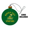 Norfolk State University Spartans Logo Wood Christmas Tree Holiday Ornament - 2 of 4