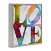 Stupell Industries Love Rainbow Background Typography, 24" x 24" - 3 of 4