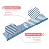 Unique Bargains Stainless Steel Rounded Ends Gentle Care Pet Comb 3 Pcs - 3 of 4