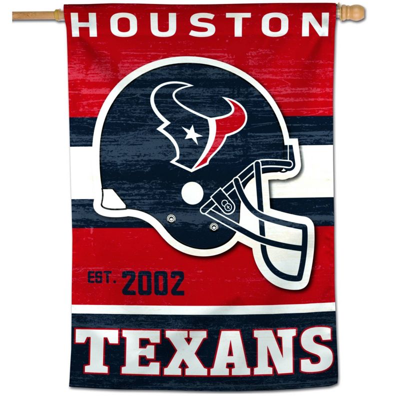 NFL Houston Texans 28&#34;x40&#34; Retro Banner Flag, 1 of 4