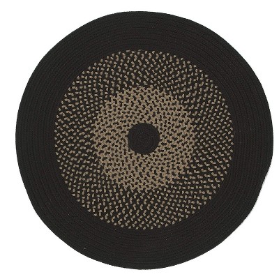 Colonial Mills Winterhold Round Area Rug - Black 3X3