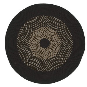 Colonial Mills Winterhold Round Rug - Black 4X4 - 1 of 4