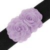 INSPIRE CHIC Women's Elastic Wide Double-Flower Stretch Corset Waist Belt 1 Pc - 2 of 4