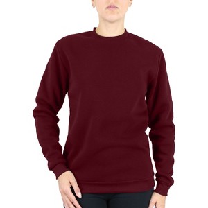 Galaxy By Harvic Women's Loose Fit Fleece-Lined Pullover Sweater - 1 of 2