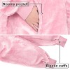 Solaris Full Fleece Zip-Up Blanket Hoodie Woman Sweatshirt, Large Wearable Flannel Blanket Pullover, Warm Outerwear for Women Men Girls Boys, Gifts - 3 of 4