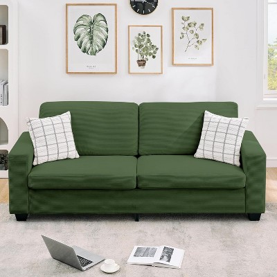 Modern Oversized Corduroy Sofa - Comfy Cloud Sofa with Washable Cover for Living Room, Bedroom, Office