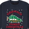 Men's - National Lampoon - Christmas Vacation Holiday Lights Tree with Car Graphic Fleece Sweatshirt - 2 of 4