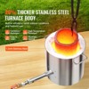 VEVOR Propane Melting Furnace Kit, 8KG/18lbs Gas Metal Melting Furnace Kit, Foundry Home Kiln with Crucible,Wooden Handle,Smelting Casting Tool,Silver - 3 of 4