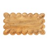 Storied Home Scalloped Mango Wood Tray, Natural - 4 of 4